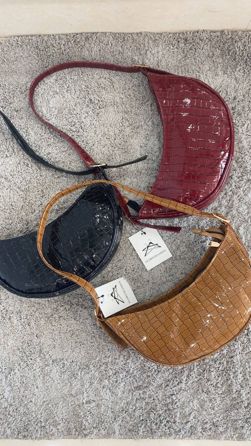 Moon Shape Baguette Bags